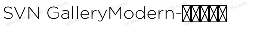 SVN GalleryModern字体转换